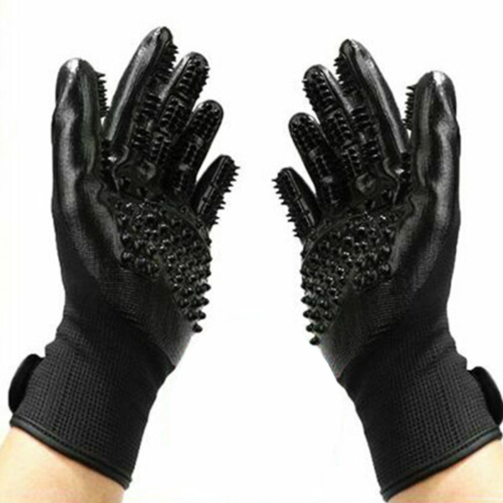 Pet Hair Remover Gloves Gentle Pet Grooming Gloves for Cats Dogs and Horses