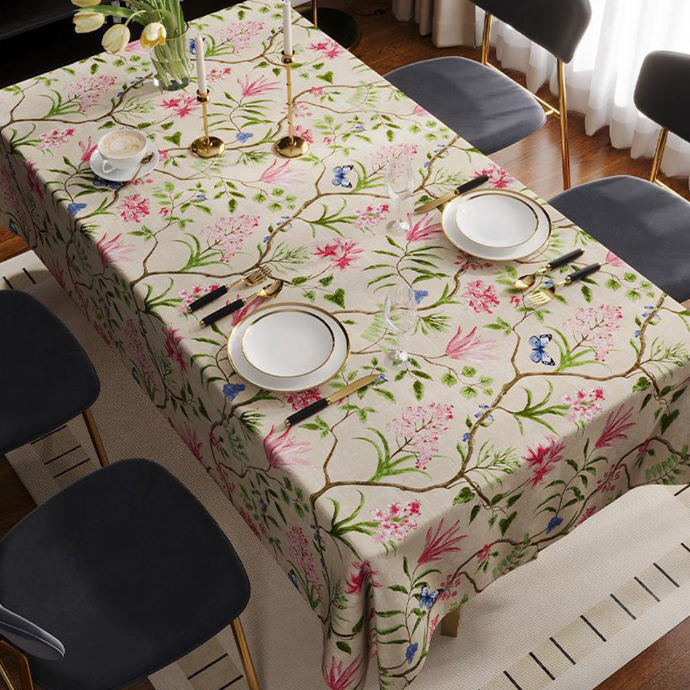 PVC Waterproof Oil Proof Tablecloth Clean Dining Cover-Style 2