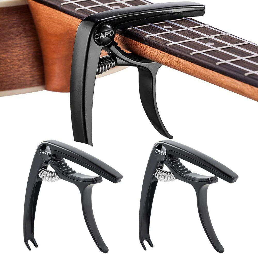 2Pcs Zinc Alloy Electric Guitar Tuner Folk Dual-use Guitar Clip Accessories