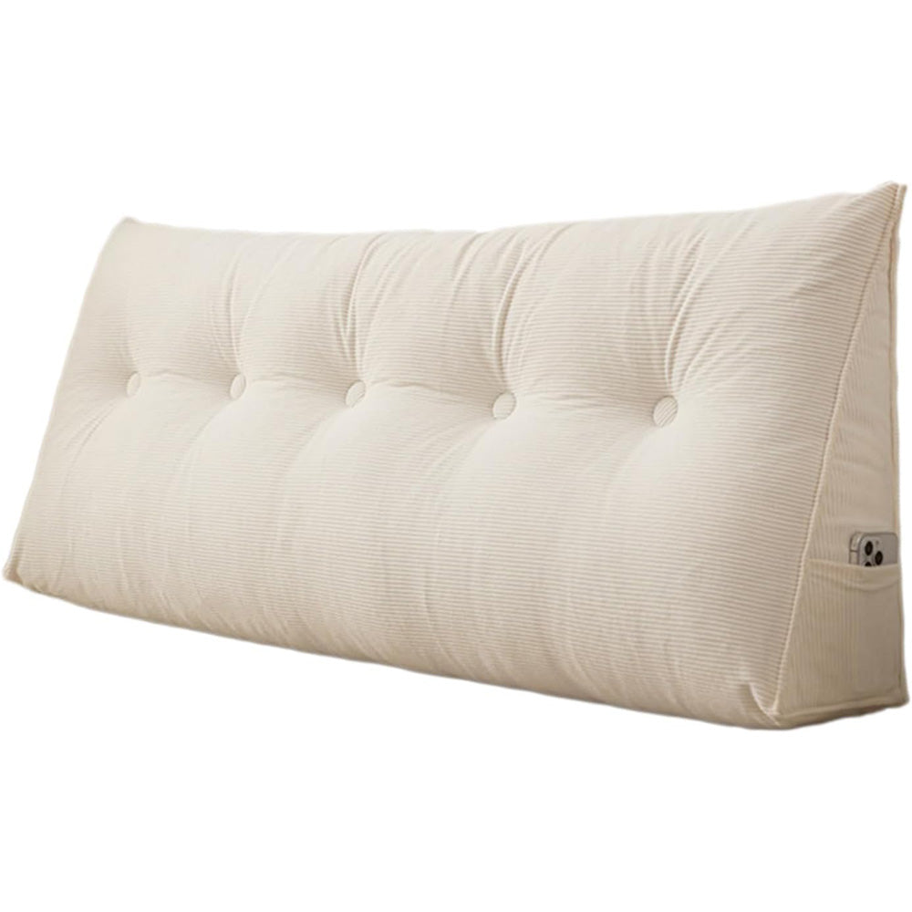 Headboard Pillow Triangle Backrest Wedge Cushion for Bed Sofa Dorm Room