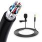 Clip-on Lapel Mini Lavalier Mic Microphone for Mobile Phone PC Recording-3.5mm Type