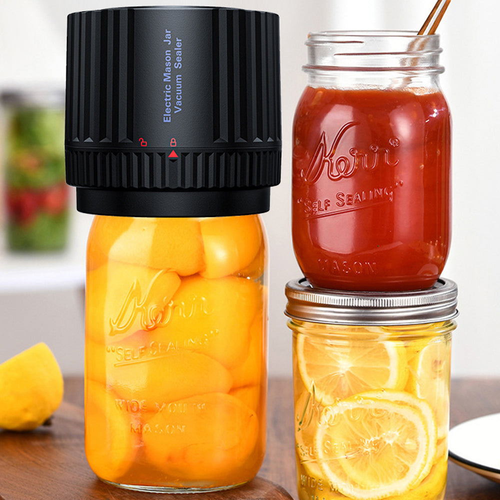 Cordless Electric Mason Jar Vacuum Sealer Set-Upgraded Style