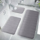 3Pcs Coral Fleece Bathroom Mat Anti Slip Toilet Rugs Fast Absorbent
