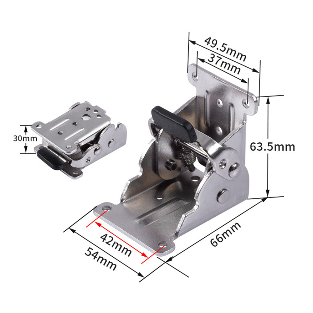 4Pcs 90 Degree Self Locking Folding Hinge for Tables Chairs and Workbenches