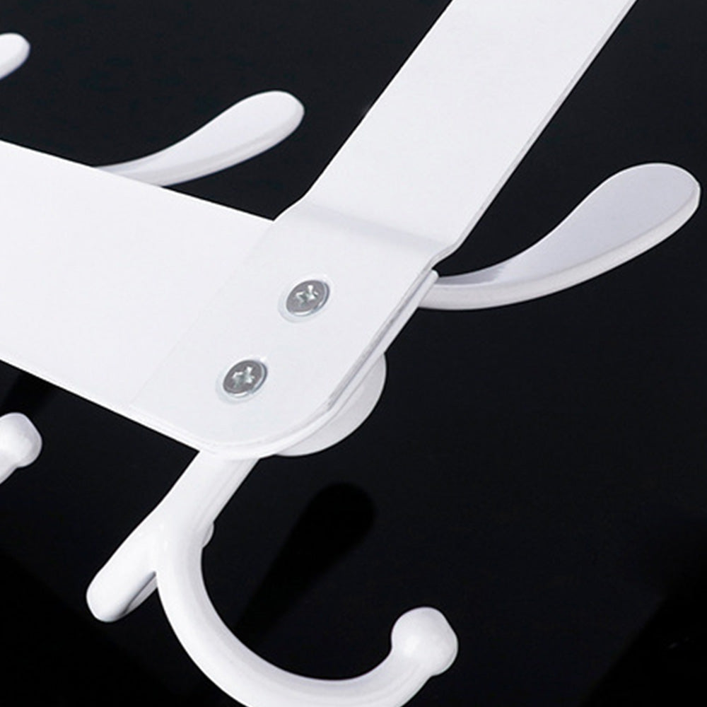 Stainless Steel Over The Door Hooks Durable Door Hangers for Kitchen Bathroom Bedroom
