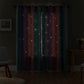 Colorful Double-Layer Blackout Curtain for Bedroom Decor with Laser-Cut Star Design