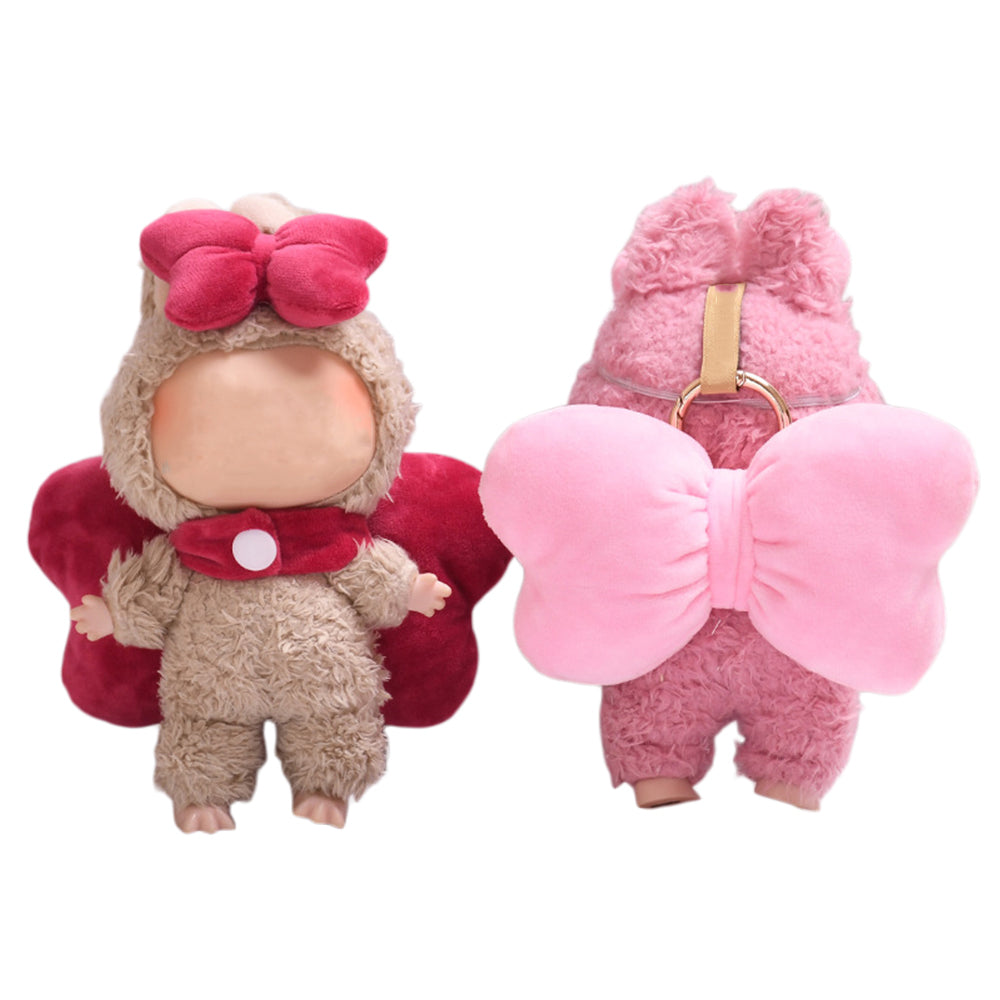 Doll Clothes Set with Small and Large Bow Accessories