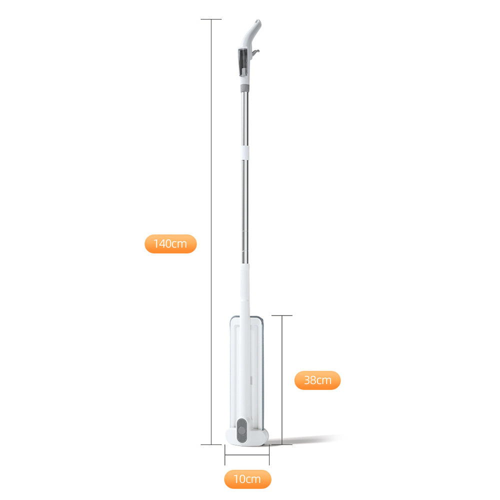 Self Wringing Microfiber Flat Floor Mop with Mite Removal Function and 5 Mop Pad