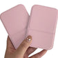 2-Pack Medium Foldable PU Leather Makeup Mirror Portable Travel Vanity Mirror