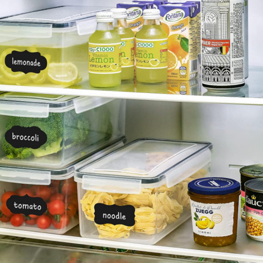 4Pcs Airtight Square Food Storage Container