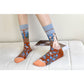 4 Pairs Women Novelty Crew Socks