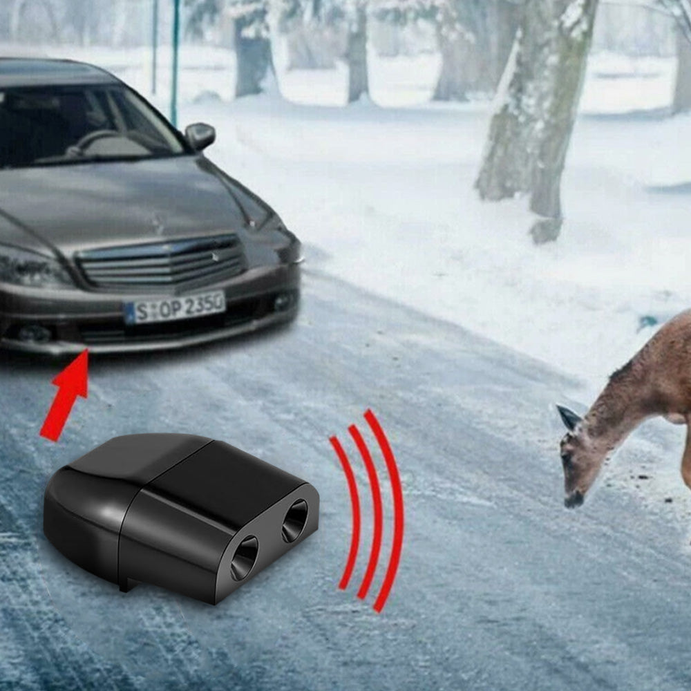 2Pcs Deer Repellent Hidden Ultrasonic Under Hood Animal Repeller for Car Engine