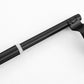 Stainless Steel Cabinet Door Towel Holder Adjustable No Drill Towel Bar for Kitchen Bathroom-Black