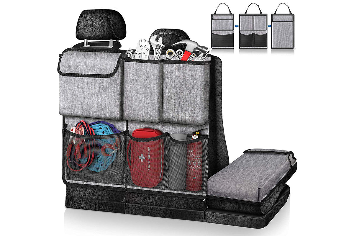 Car Trunk Organizer Large Capacity Backseat Trunk Organizer With Zippers Car Accessories