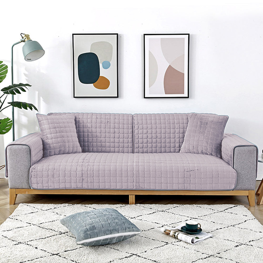 Flannel Non-Slip Thickened Sofa Cushion Cover-210X70CM