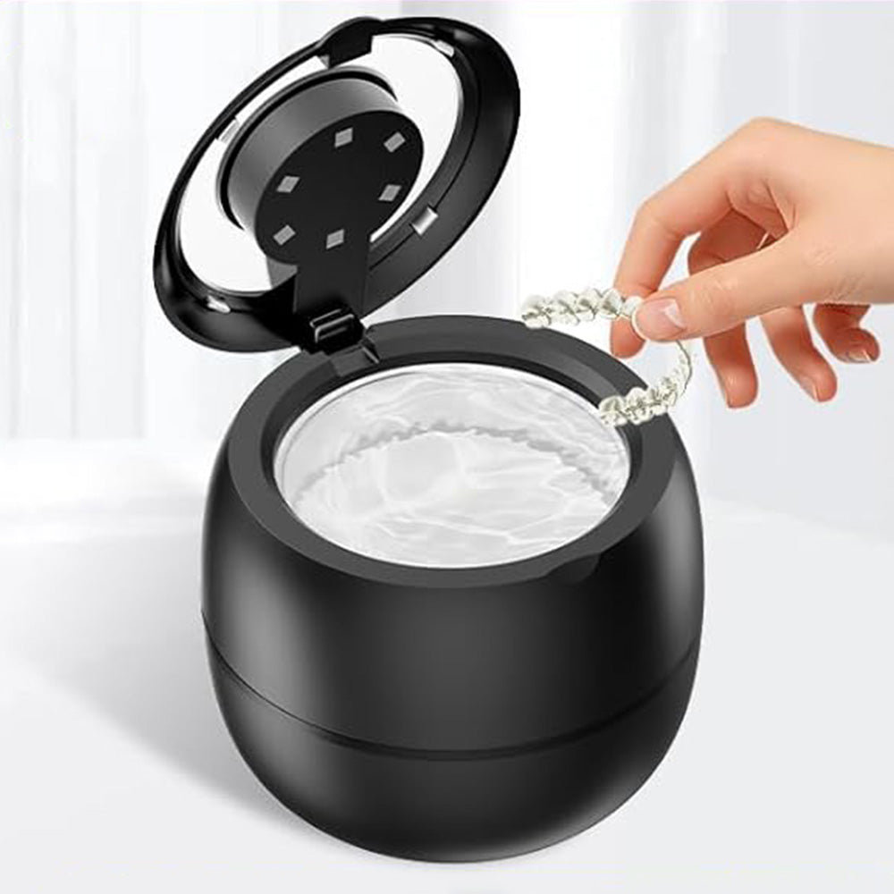 45kHz 210ml Ultrasonic Retainer Cleaner Machine Dentures Cleaner for Night Guards Braces Aligners