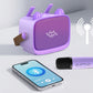 Mini Karaoke Machine Toys Gifts Portable MP3 Player with 2 Wireless Microphone