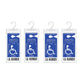 4Pcs Handicap Parking Placard Holder Ultra Transparent Cover for Disabled People