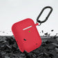 Silicone Case Cover Compatible with AirPods 2nd and 1st Generation with Cleaner kit  and Keychain