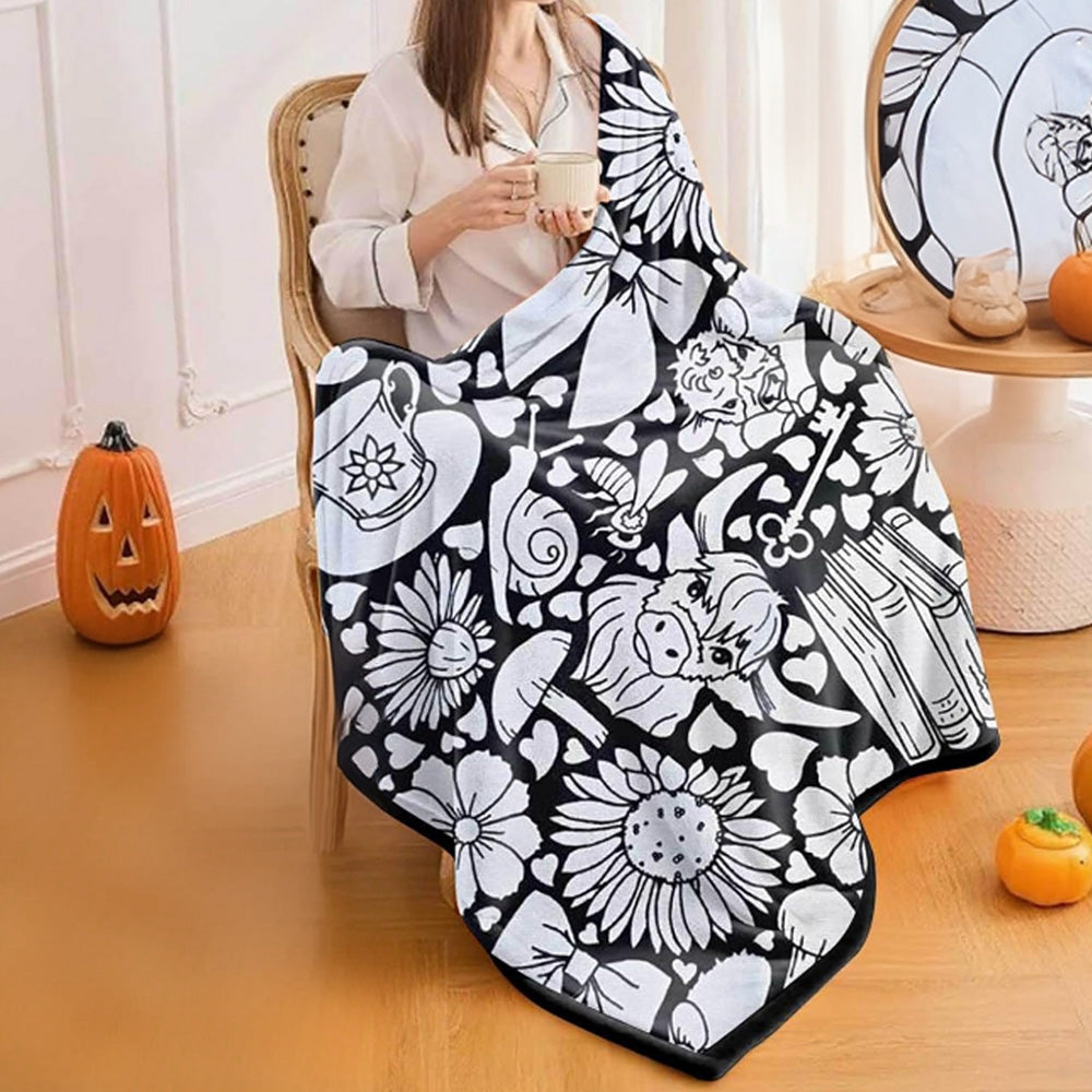 DIY Washable Coloring Blanket Reusable Coloring Art Mat-Style 3
