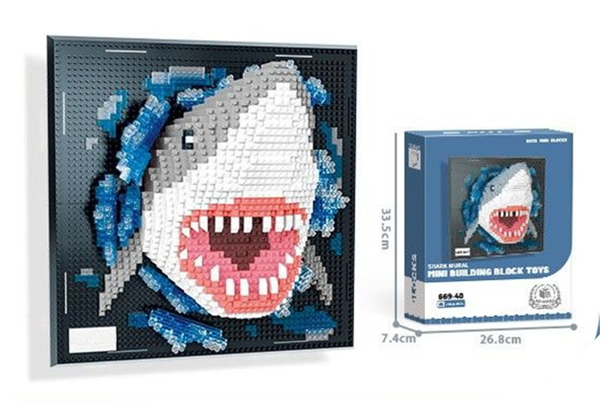3D Wall Art Animal Building Blocks Set 3D Creative Building Toy