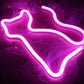 LED Cat Rainbow Neon Sign Lights Bedside Night Light Lamp Bedroom Wall Decoration