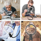 2Pcs Magnetic Neck 3X Magnifier with Light for Reading