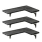 Corner Floating Shelves Set of 3 Wall Mounted Rustic Wood Storage Display Shelves
