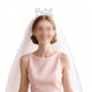Bride Accessory Set with Veil Sash and Headband for Bachelorette Party Bridal Shower
