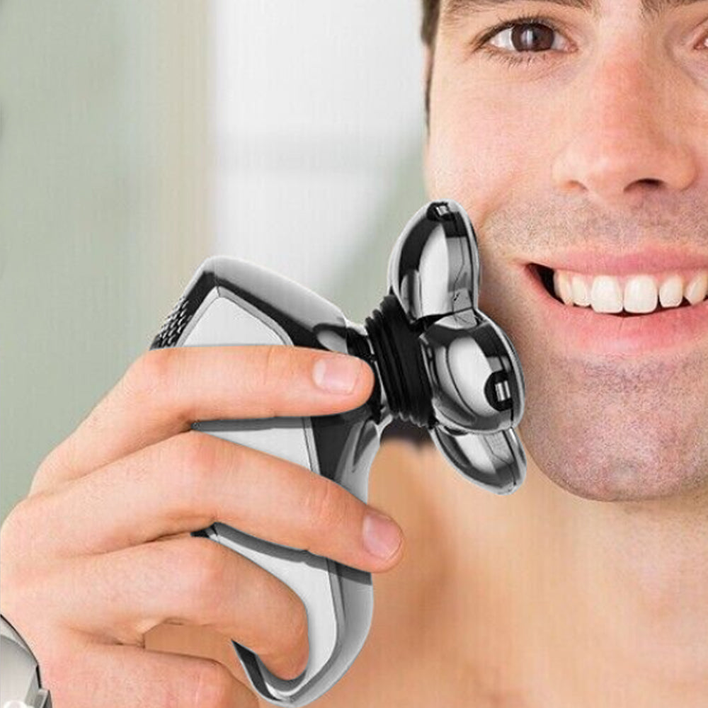 5-in-1 Electric 6D Rotary Shaver Hair Trimmer Cordless Water-resistant Barber