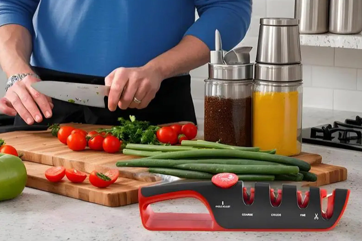 4 In 1 Scissors Sharpener Tool Knife Sharpeners With 6 Adjustable Angle For Kitchen