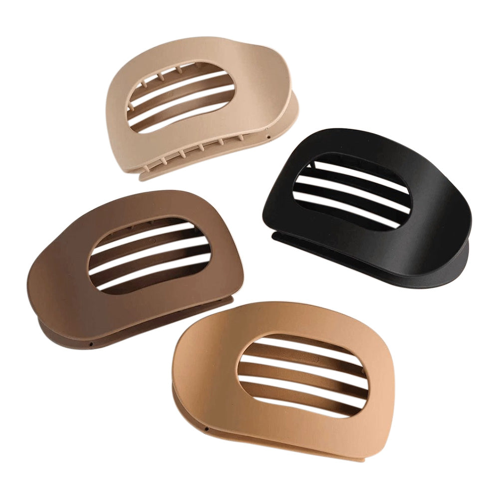 4Pcs Flat Hair Clips Claw Clips for Women and Girls French Clip