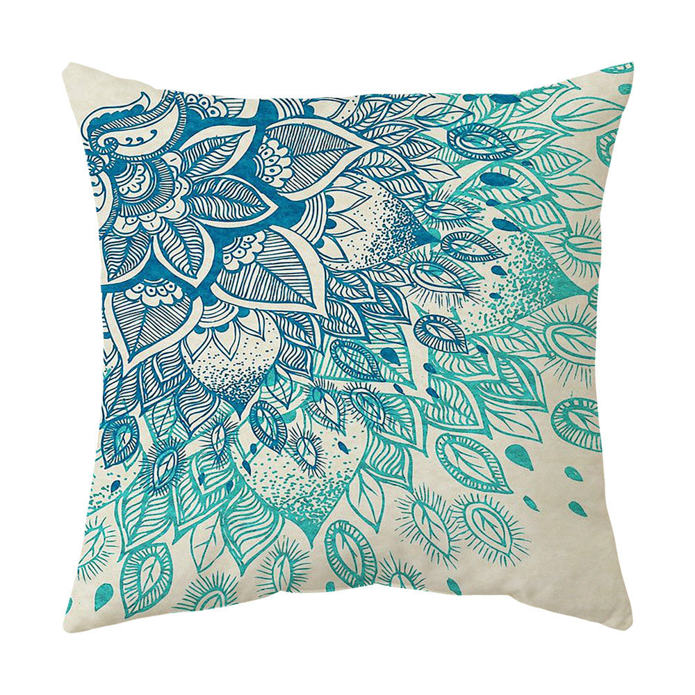 4Pcs Bohemian Home Decoration Sofa Cushion Pillow Covers Prints Value Pack