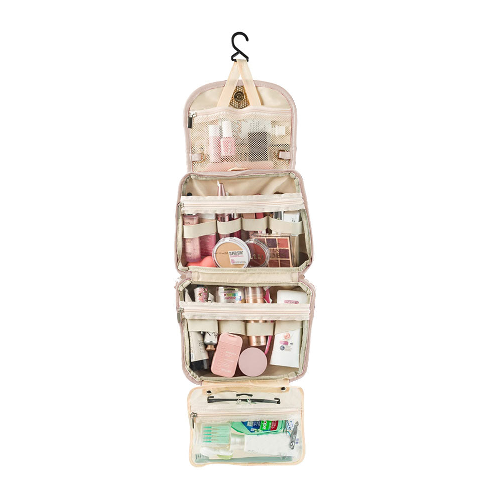 Large Capacity Water-resistant Toiletry Bag Travel Bag with Hanging Hook