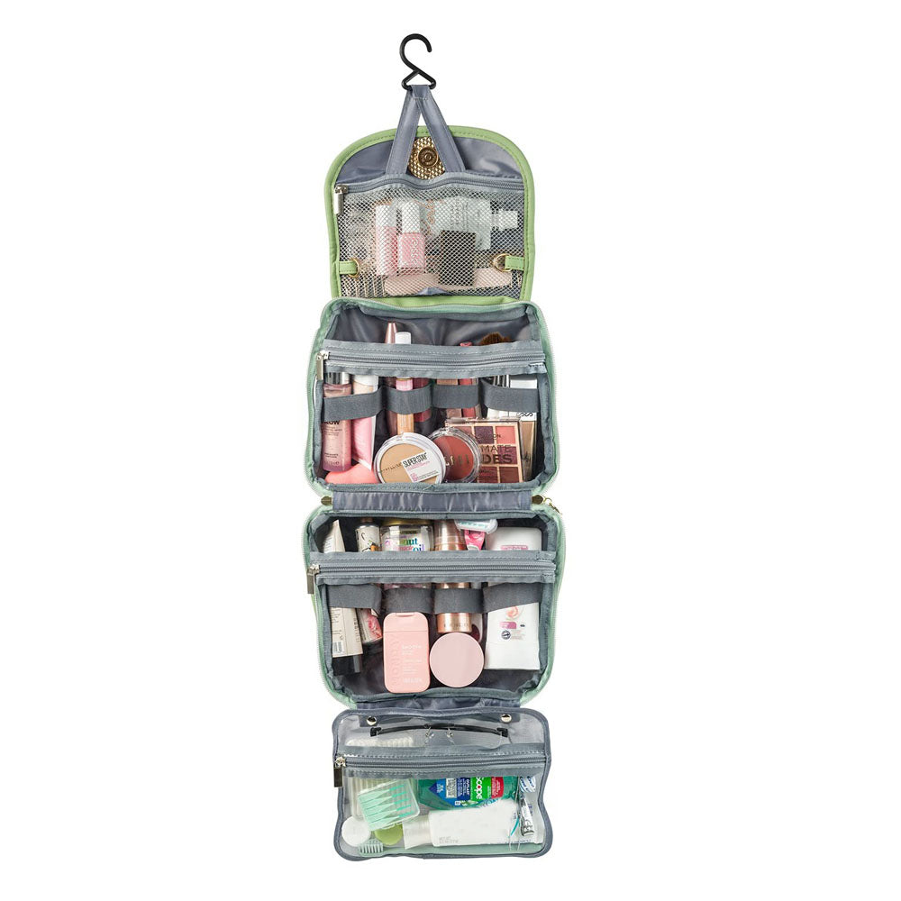 Large Capacity Water-resistant Toiletry Bag Travel Bag with Hanging Hook