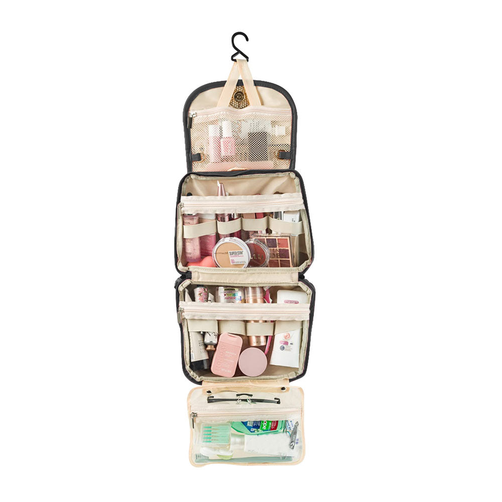 Large Capacity Water-resistant Toiletry Bag Travel Bag with Hanging Hook