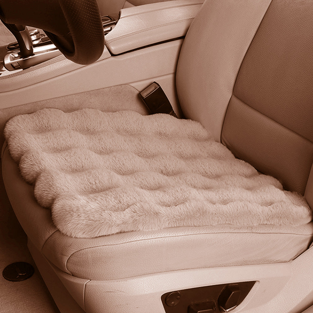 3Pcs Faux Fur Plush Seat Cushion Set Non Slip Seat Protector for Winter