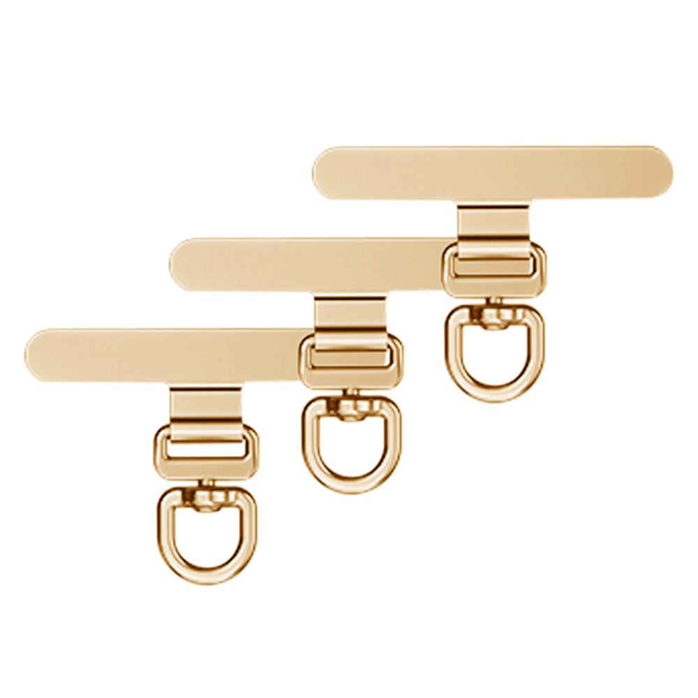 3 PCS Rotating Phone Tether Tab Stainless Steel Phone Strap Holder for most Phone Cases