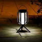 Solar Lantern with Tripod Flickering Flame Solar Outdoor Lights 4 Lighting Modes