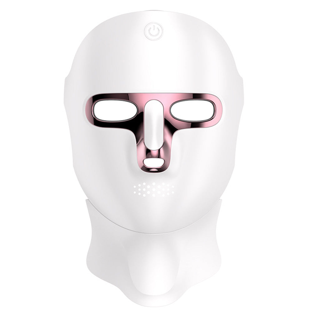 Rechargeable LED Facial Light Mask for Face and Neck with 7 Light Modes