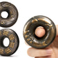 Vintage Brass Meditation Hand Bell Rotating Stress Relief Fidget Spinner Ring Hand Toy for Aldults