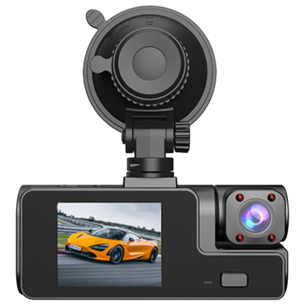 3 Channel Wi-Fi Dash Cam 2inch IPS Dash Cam Front and Rear Night Vision Dash Cam