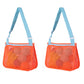 2Pcs Beach Toy Seashell Mesh Collecting Bag