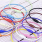 50Pcs Wire Keychain Cable Key Rings Color Stainless Steel Ropes