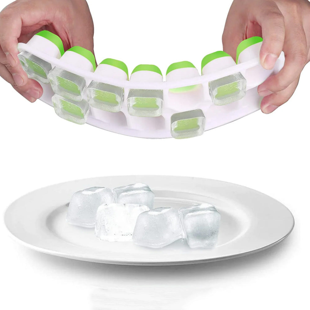 Large Capacity Ice Cube Tray Set with Storage Container and Scoop