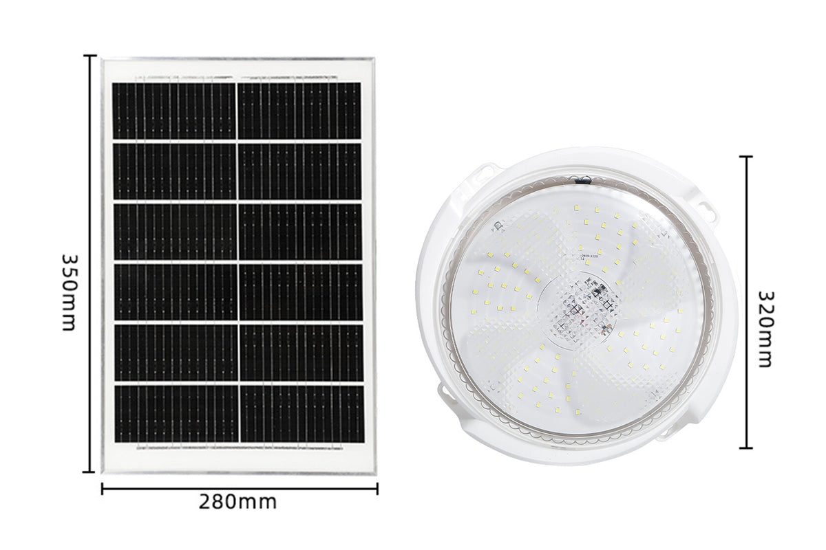 Solar Ceiling Lights Indoor Outdoor Solar Shed Light for Yard Patio Shop Porch