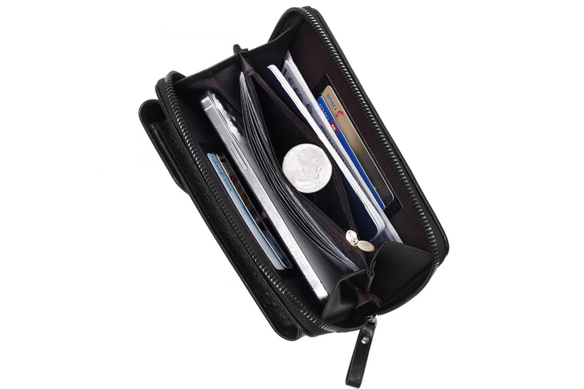 PU Leather Women Pouch Bag Mobile Phone Bag Crossbody Purse Wallet Shoulder Bag