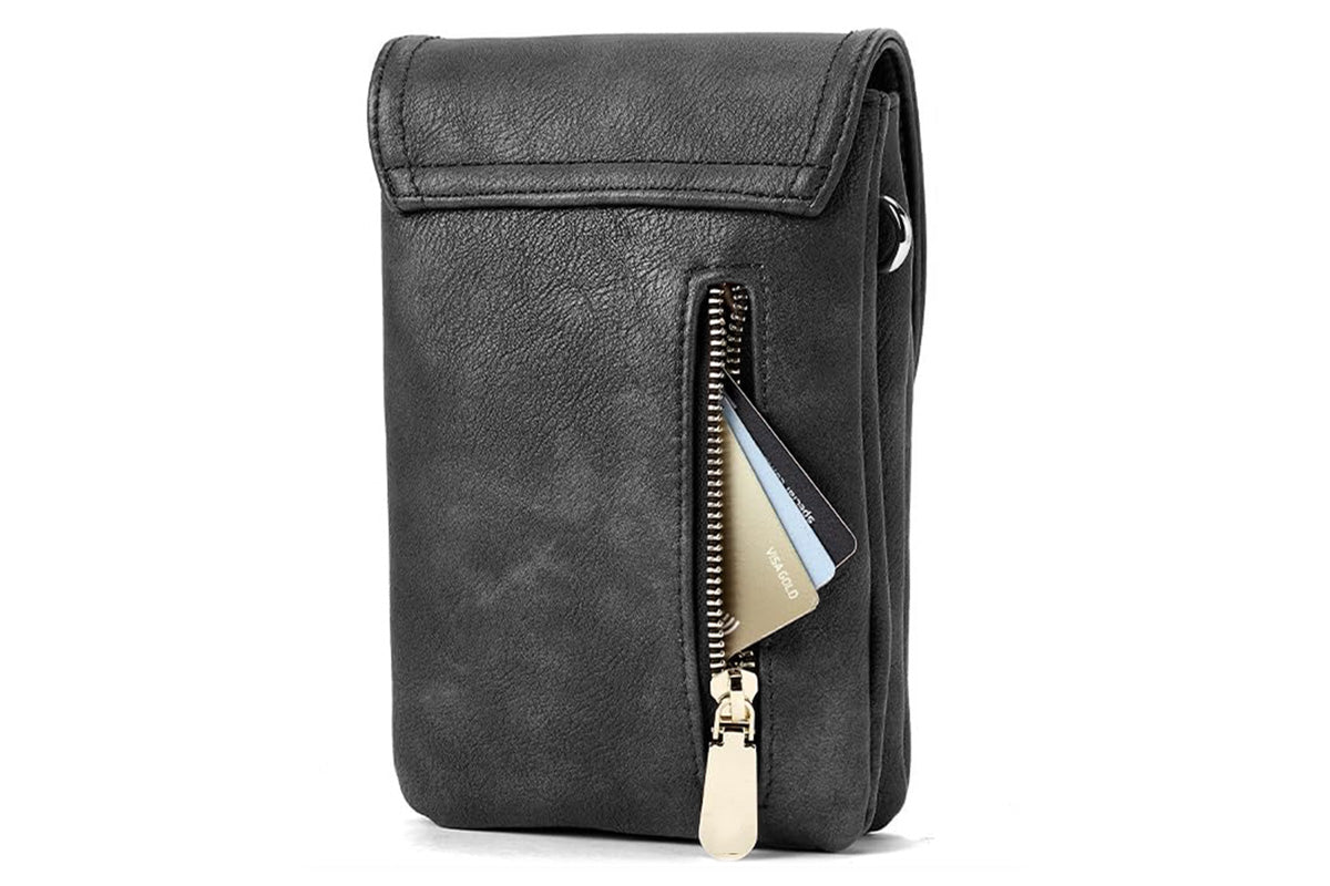 PU Leather Women Crossbody Bag Adjustable Strap Small Cell Phone Purse