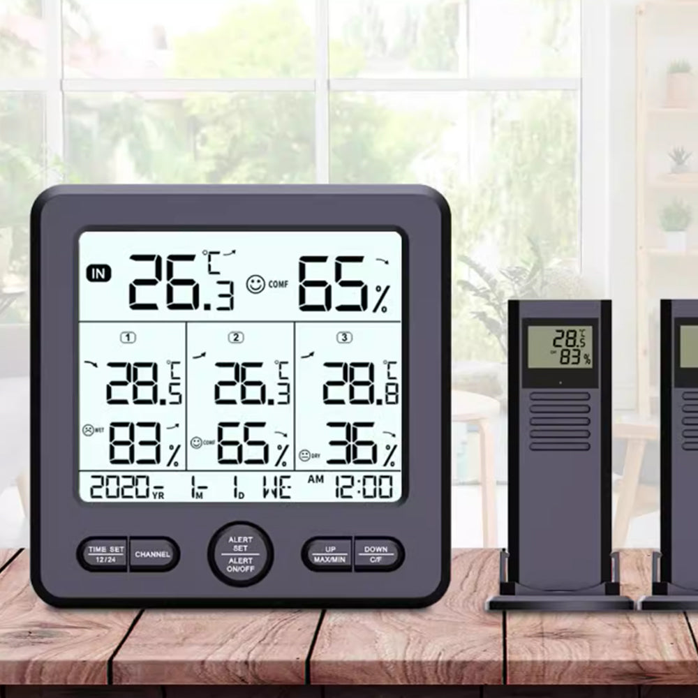 Indoor Outdoor Wireless Digital Thermometer Hygrometer