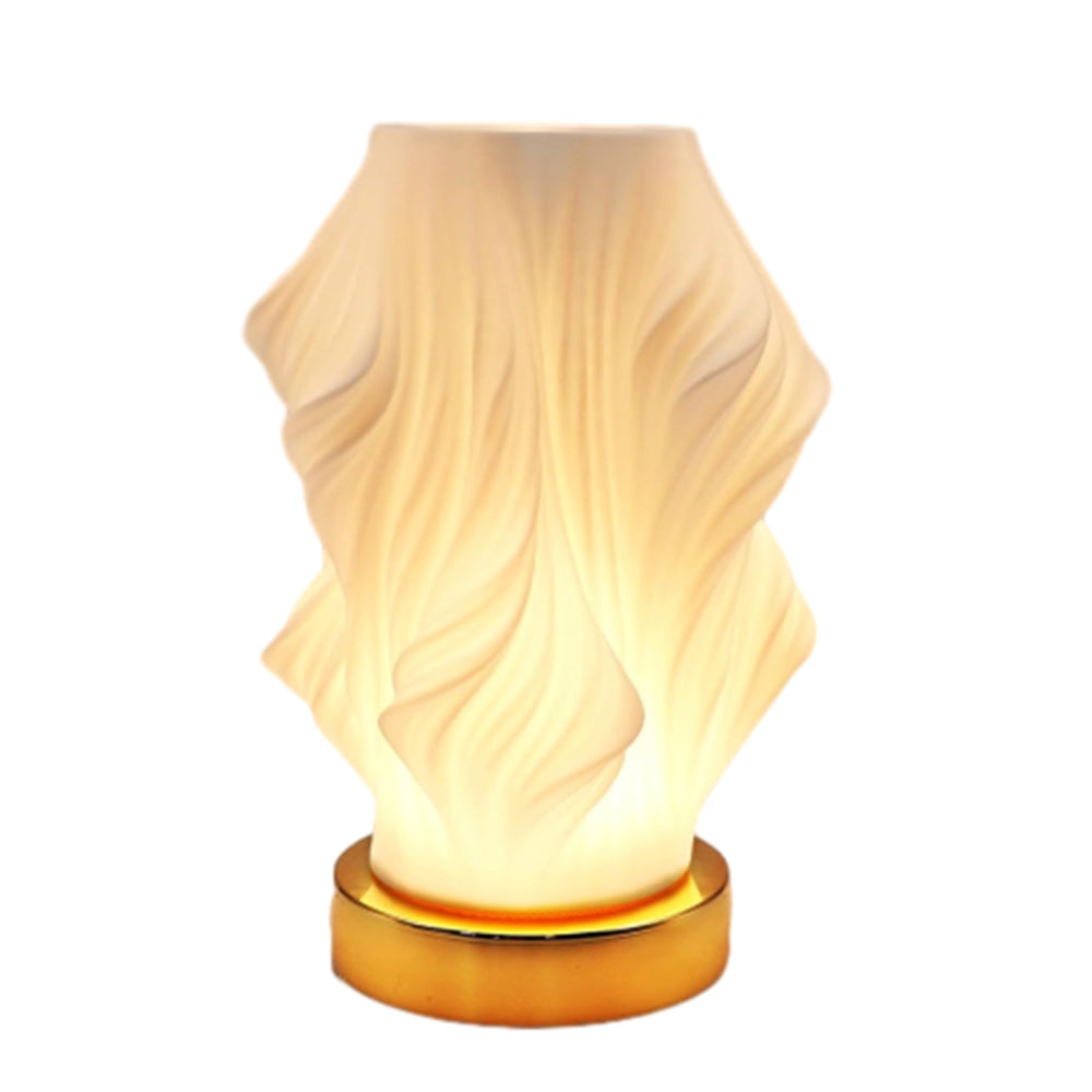 Bedside Lamp with Metal Base for Bedroom